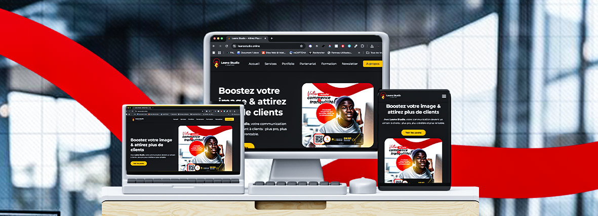 Aperçu site web Leano Studio